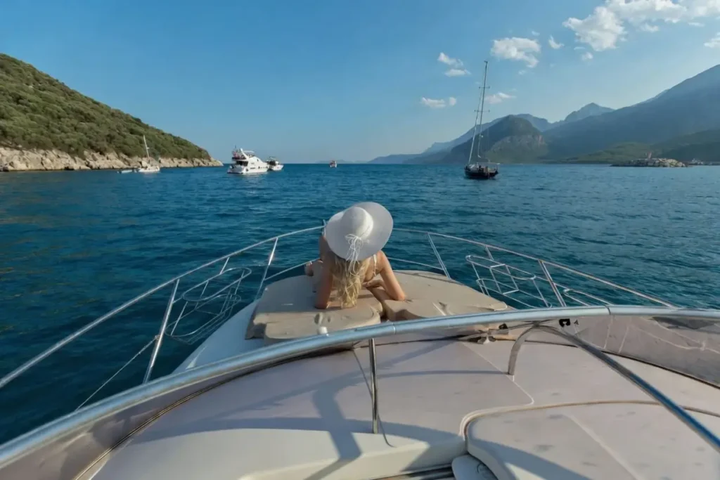 Coral-yachting-Kalymnos-boat-detail-woman